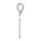 Sterling Silver Initial Letter O Charm Pendant Jewelry 25mm x 9mm